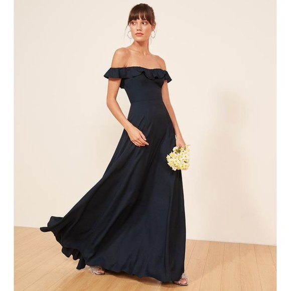 Reformation Dresses & Skirts - Reformation Verbena in Navy size 4 Petite NWT